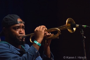Chad Honore on trumpet - Rebirth Brass Band